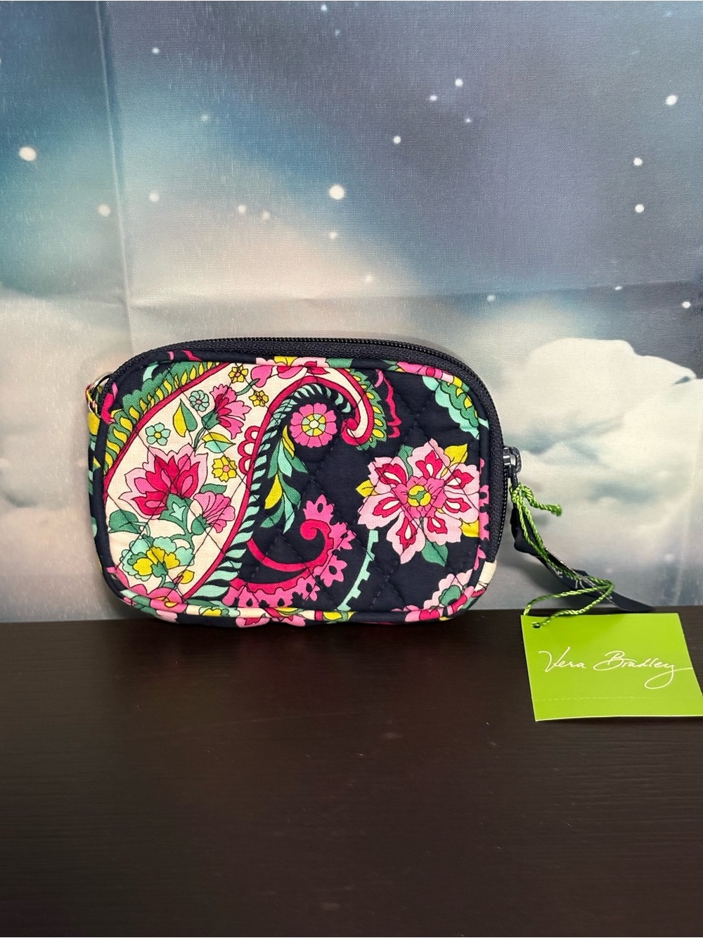 Vera Bradley Petal Paisley Wristlet Tech Case. New with tags.